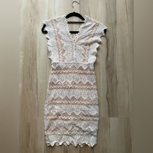 Nightcap x Carisa Rene Sierra Lace Deep V Dress